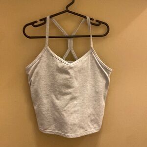 Light Heather blue Athleta girls tank L/12